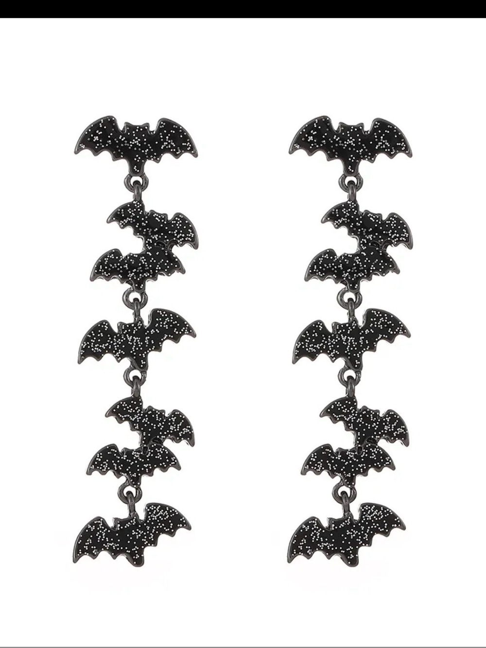 Black Bat Dangle Earrings - Women Jewelry